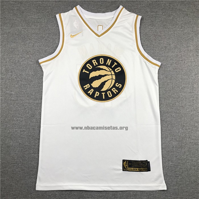 Camiseta Golden Edition Toronto Raptors Pascal Siakam NO 43 Blanco
